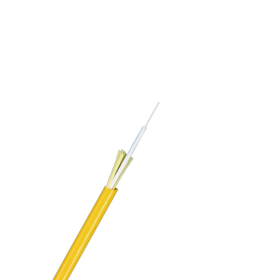 Simplex Optical Fiber Cables Single Mode Yellow Fibre Optic Cable OS2 2.0mm PVC Yellow