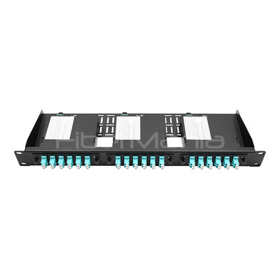 19inch 1U 36 Fibers MPO MTP Fiber Optical Patch Panel with Cassette and MTP-12 Rear Adapter