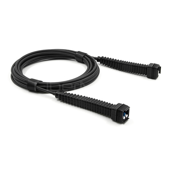 NSN Boot LC UPC to NSN Boot LC UPC Duplex Fiber Patch Cord 9/125 OS2 LSZH Jacket