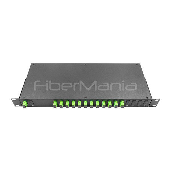 1x12 PLC Splitter With SC APC Connectors And Adapters Loaded