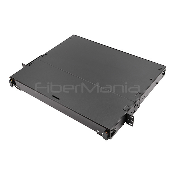1U 19inch Rack Mount Fiber Optic Patch Panels 3 LGX Adapter Panels