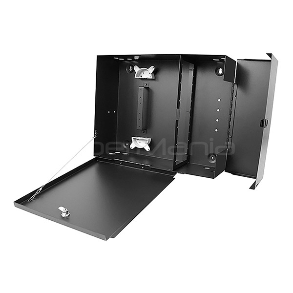 Compact LGX Wall Mount Fiber Optic Enclosure For 12 LGX Adapter Panels