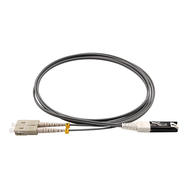 VF45 To SC UPC Fiber Optic Patch Cable Duplex 62.5/125 OM1 Multimode LSZH 2.0mm Grey