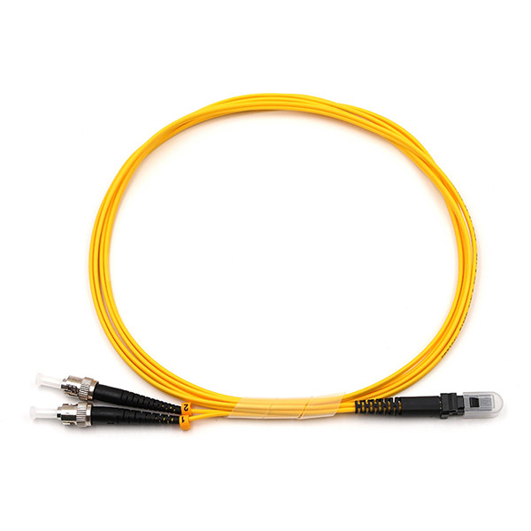 MTRJ PC To ST UPC Duplex Single Mode OS2 Fiber Cable OFNR 2.0mm Yellow