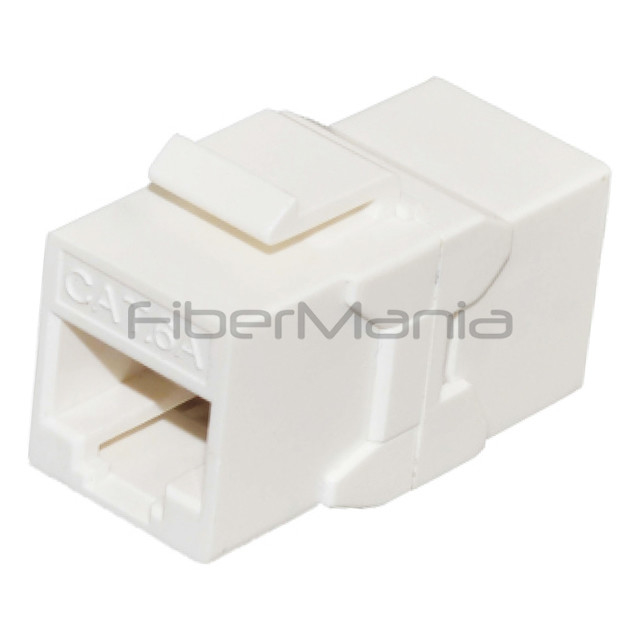 White CAT.6A UTP RJ45 Inline Coupler Keystone Type Wire Supported 22-32AWG Cable High Qualit